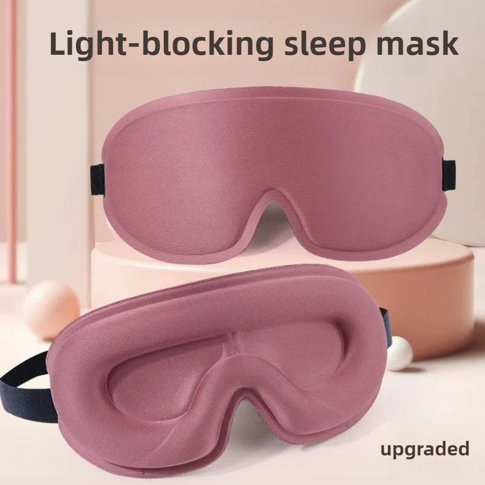 Travel 3D Sleeping Mask | Blockout Light Sleep Aid with Memory Foam additional angle