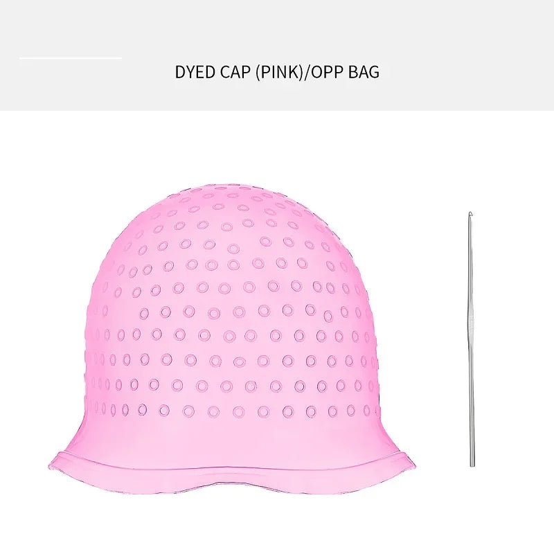 Silicone Cap for Scratches Hair Painting Hat for Scratches Silicone Meches Hair Color alternate view