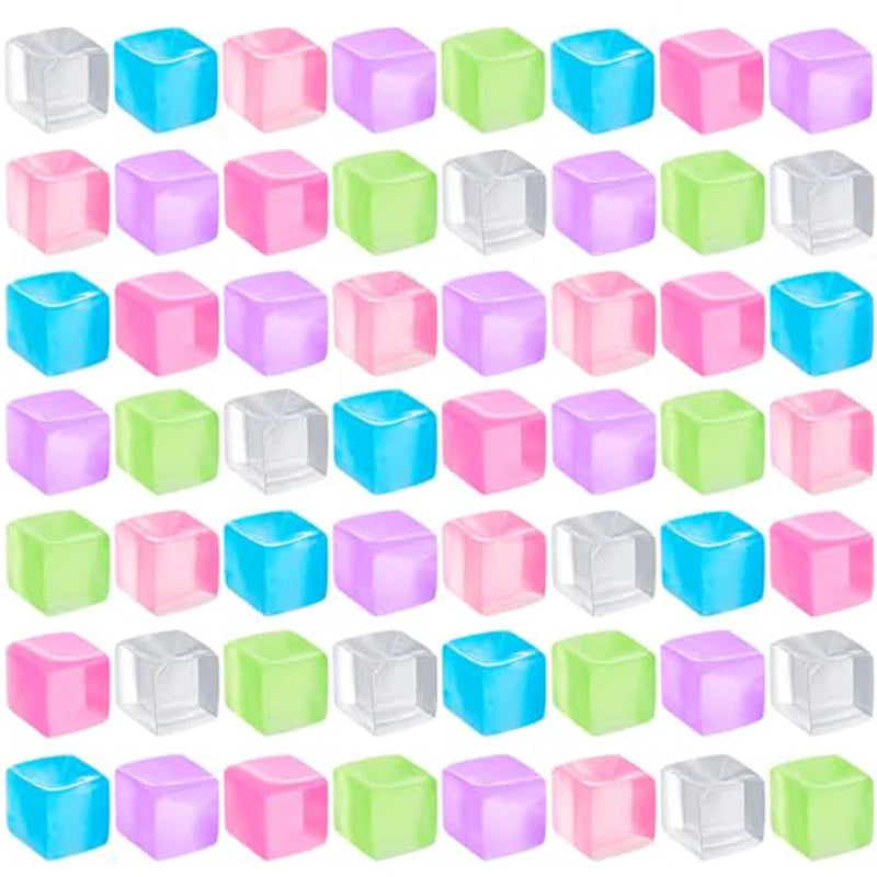 10 Pack Ice Cube Sensory Stress Balls | Mochi Squishies Squeeze Toys for Adults and K alternate view