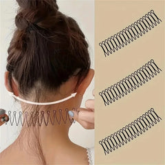 1pcs Invisible Broken Hair Hairpin Styling Accessories Tiara Tools Roll Curve Needle Bangs Fixed Insert Comb