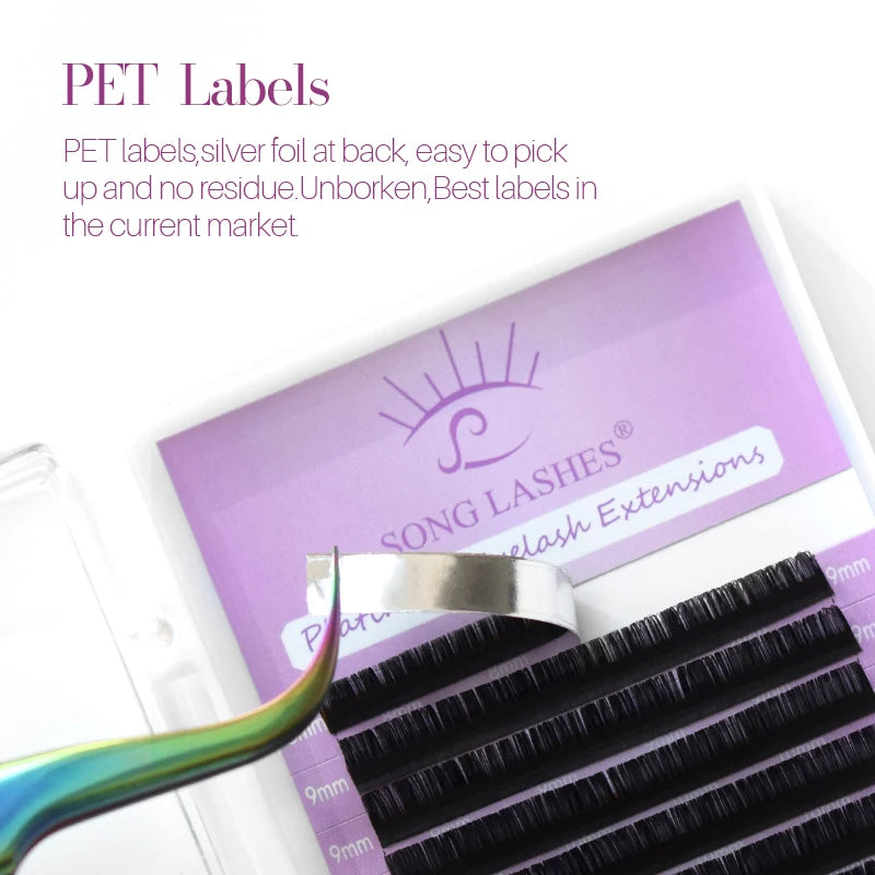 SONG LASHES Eyelash Extensions | Soft Natural Thin Tip Individual Lashes for Salon Us lifestyle view