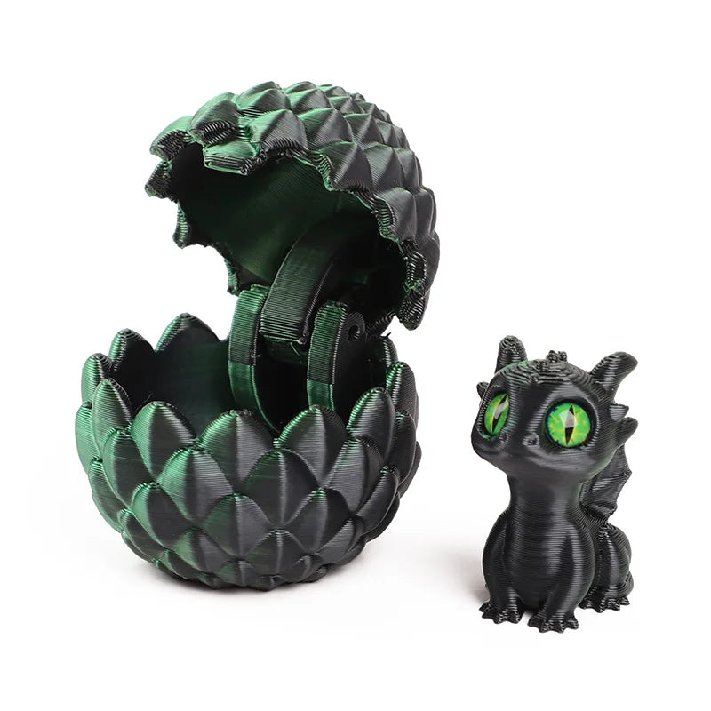 Cute 3D Printed Dragon Eggs with Mini Dragon Surprise Toys for Kids Birthdays Party F alternate view