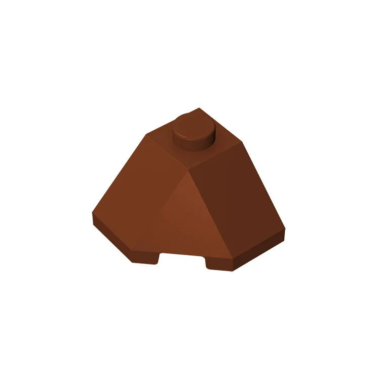 ROOF TILE 2x2x1 45 Degree Bottom | Compatible Building Block for Creative DIY lifestyle view