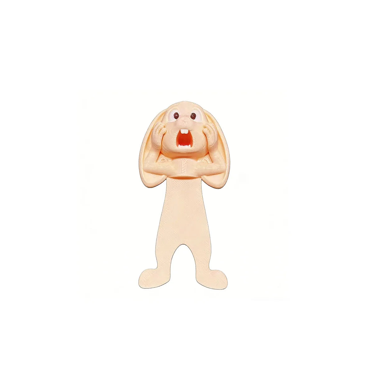 Exclusive New Product - Funny Screaming Rabbit 3D Bookmark, Creative Animal Page Clip alternate view