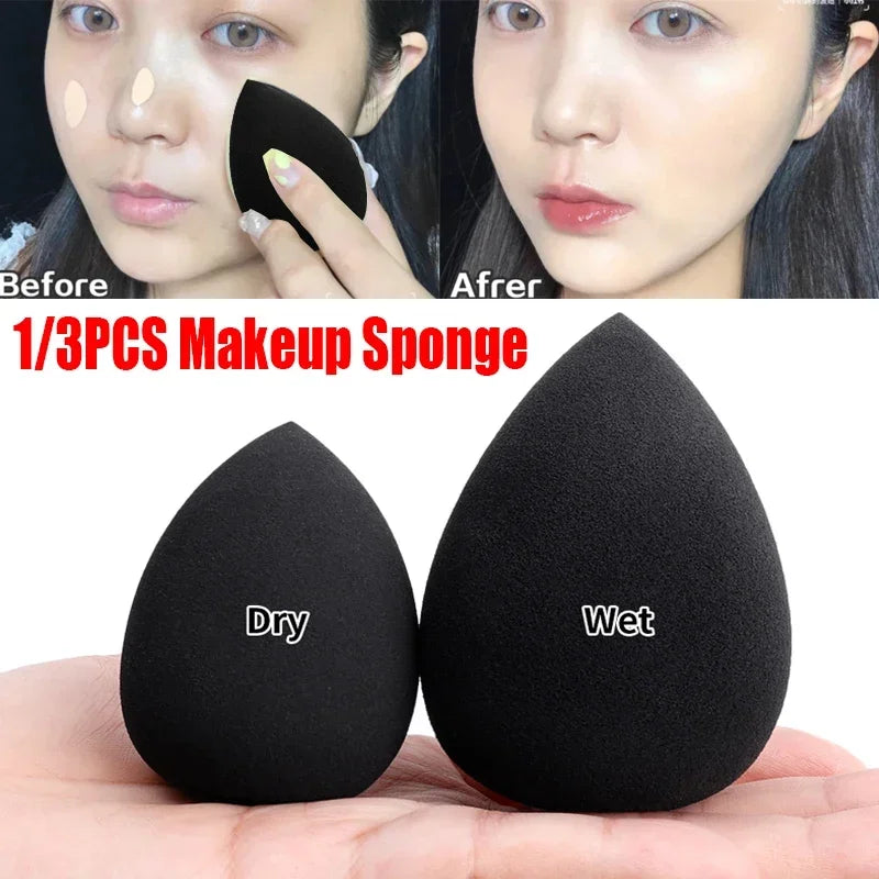 1Pcs Black Makeup Sponge Puff Beauty Egg Face Foundation Powder Cream Sponges Cosmeti alternate view