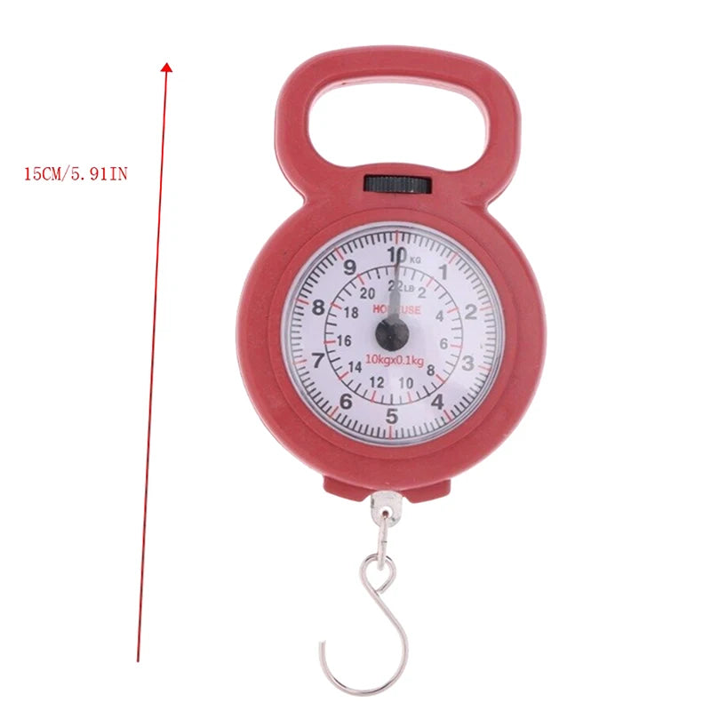 Portable 10kg Spring Hanging Scale | Mini Digital Food and Luggage Scale