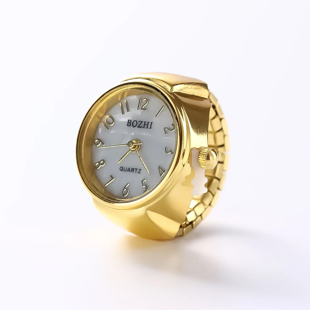 Retro Roman Vintage Punk Finger Watch Ring