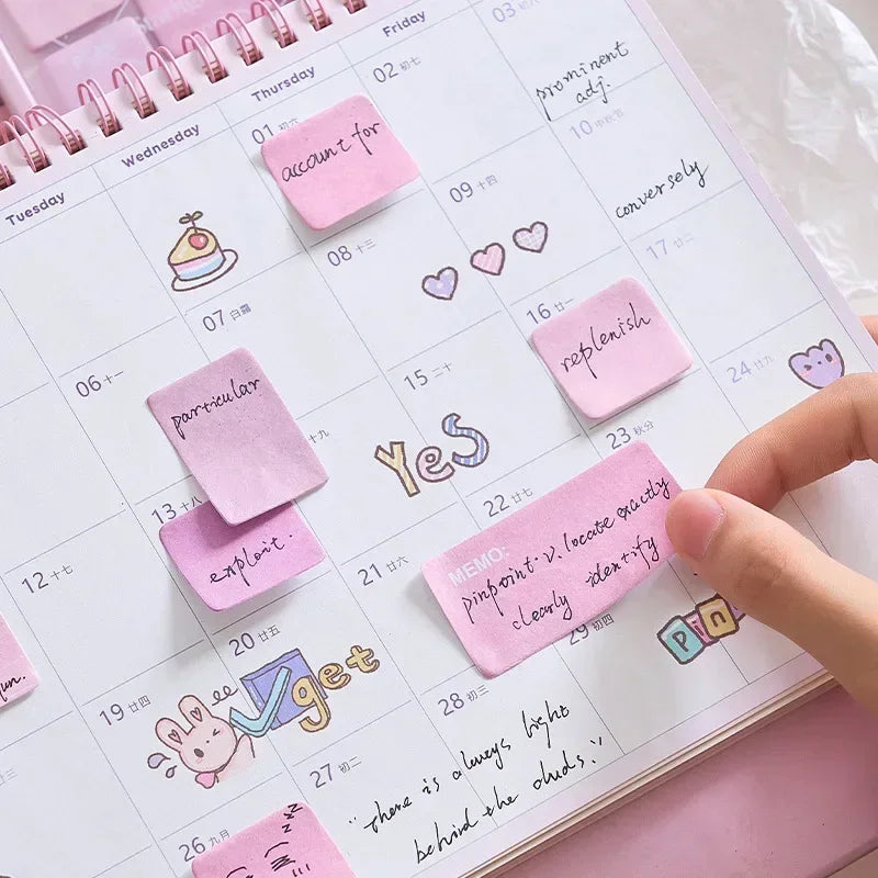 Colorful Aesthetic Sticky Notes | 210pcs Memo Pad Set for Scrapbooking detail view