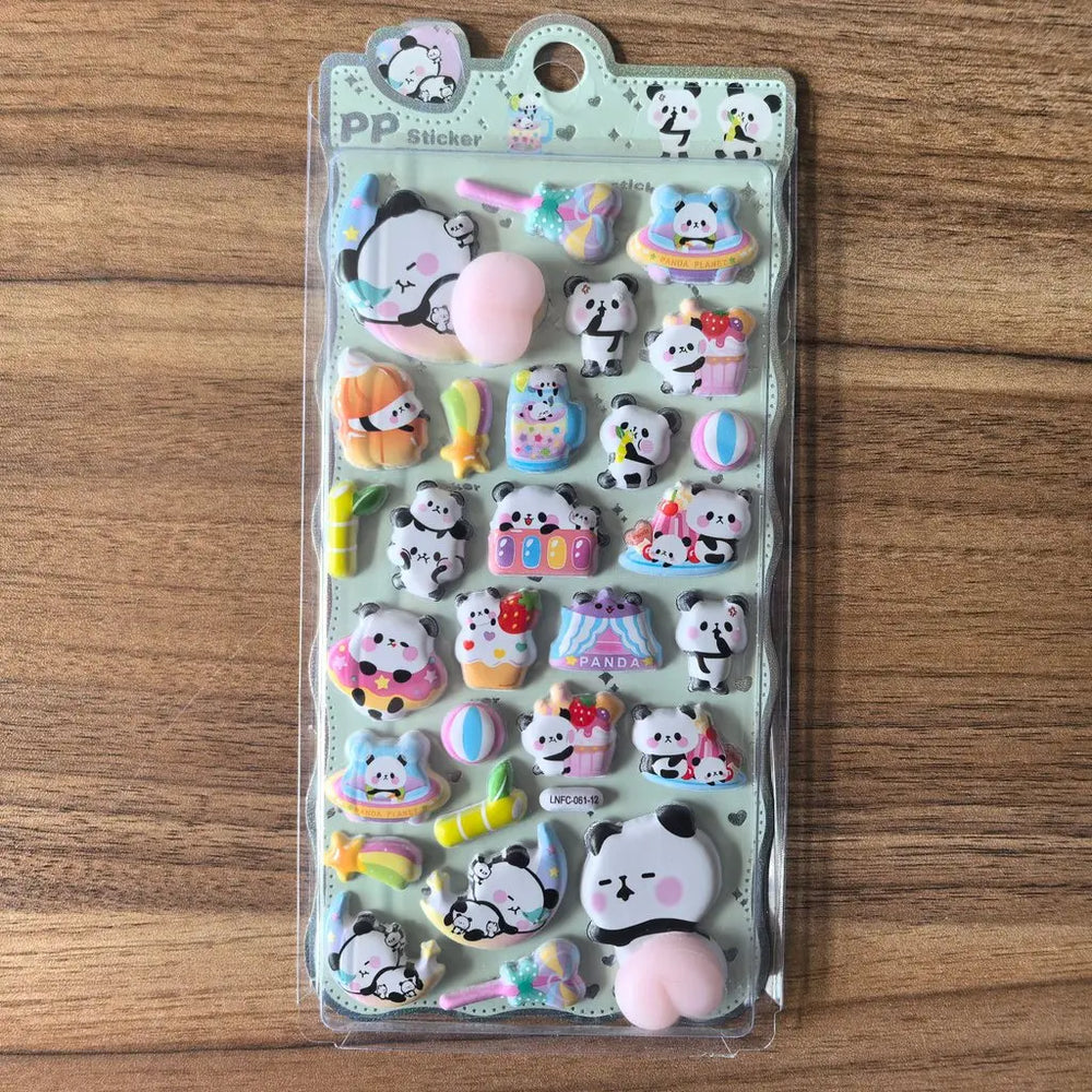 3D Cartoon Sticker Pack | Cute Decorative Embellishment for Planners and Devices lifestyle view