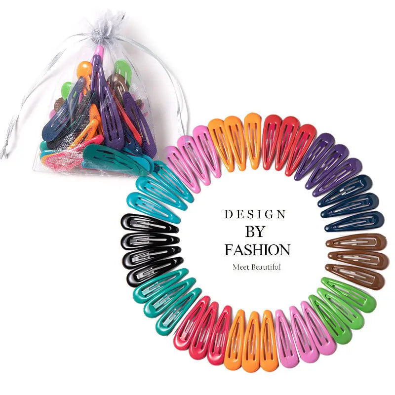40PCS to 10PCS Hair Clips Girls Cute Candy color Hair Accessories Candy Color Style H lifestyle view