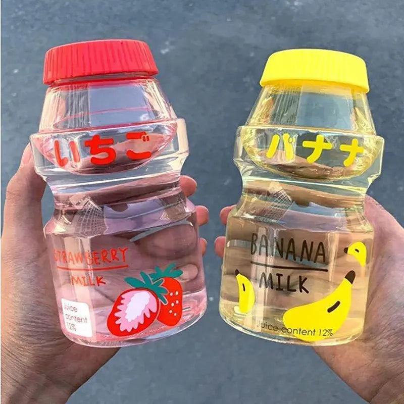 480ml Yogurt Plastic Water Bottle For Girls Children Tour Fruit Drinking Bottle Kawai lifestyle view