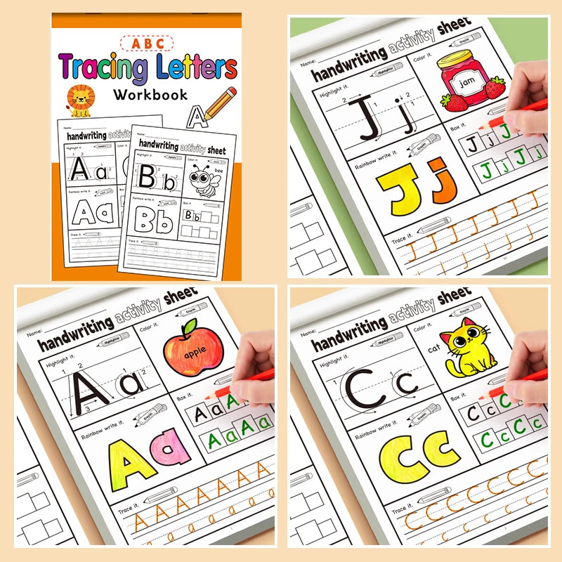 Fun Activity Copybook English Letter Handwriting Exercise Book Children's Containing Fun detail view
