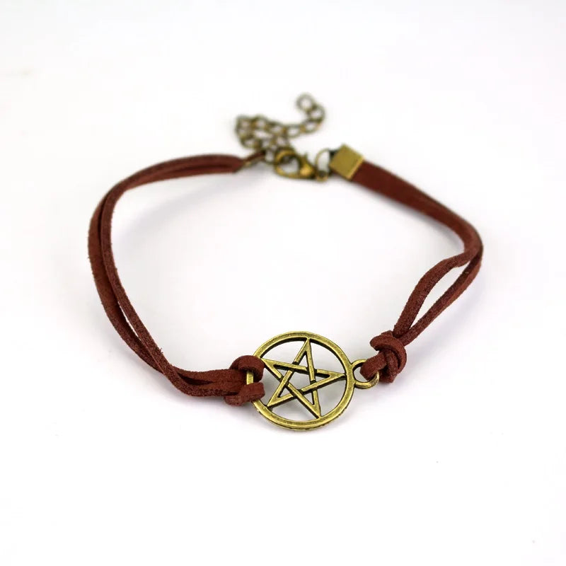 Movie Supernatural Dean Winchester Jensen Ackles Skull Bracelets Bangles Prop Replica alternate view