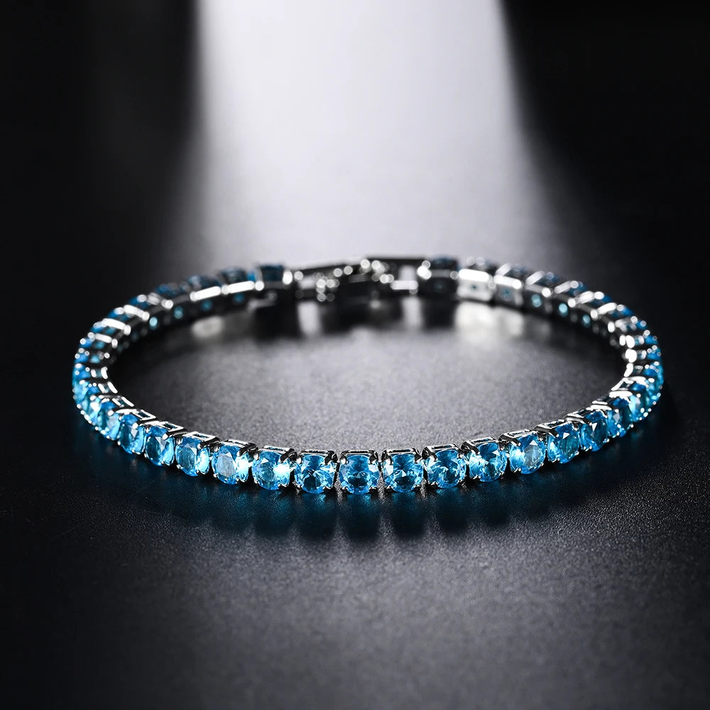 4mm Micro-inlaid Zircon Tennis Bracelet for Women 2025 New Men Bracelet Homme Jewelry Ac detail view