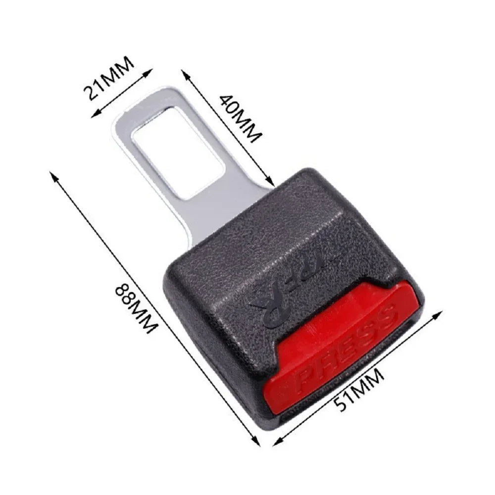 Car Safety Seat Belt Clip Extender Seatbelt Lock Buckle Plug Thick Insert Socket Co additional angle