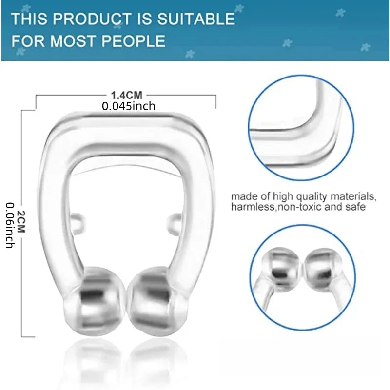 Portable Anti-Snore Nose Clips 6 Pack | Physical Nasal Dilator for Better Sleep alternate view