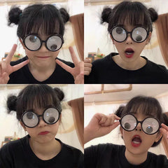 Funny Googly Eyes Goggles Shaking Eyes Party Glasses Toys for Party Cosplay Costume Pr close-up view