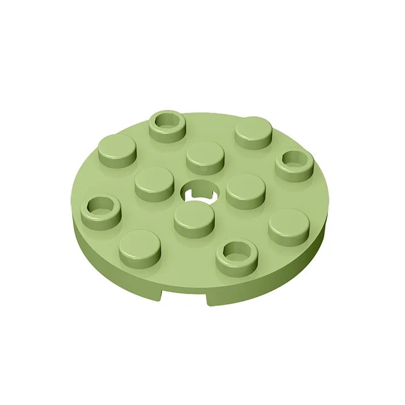 Gobricks GDS-841 Round Plate 4x4 with Hole | Compatible Building Block for DIY Creati lifestyle view