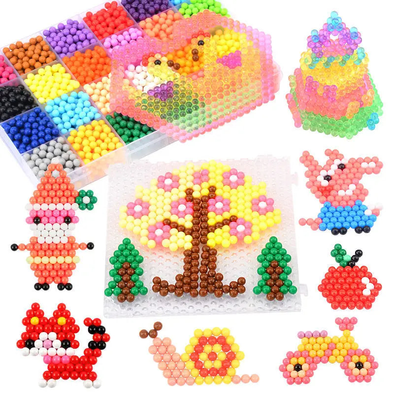 300pcs DIY Water Spray Beads 36 Colors Refill Beads Puzzle Crystal Set Ball Game 3D H lifestyle view