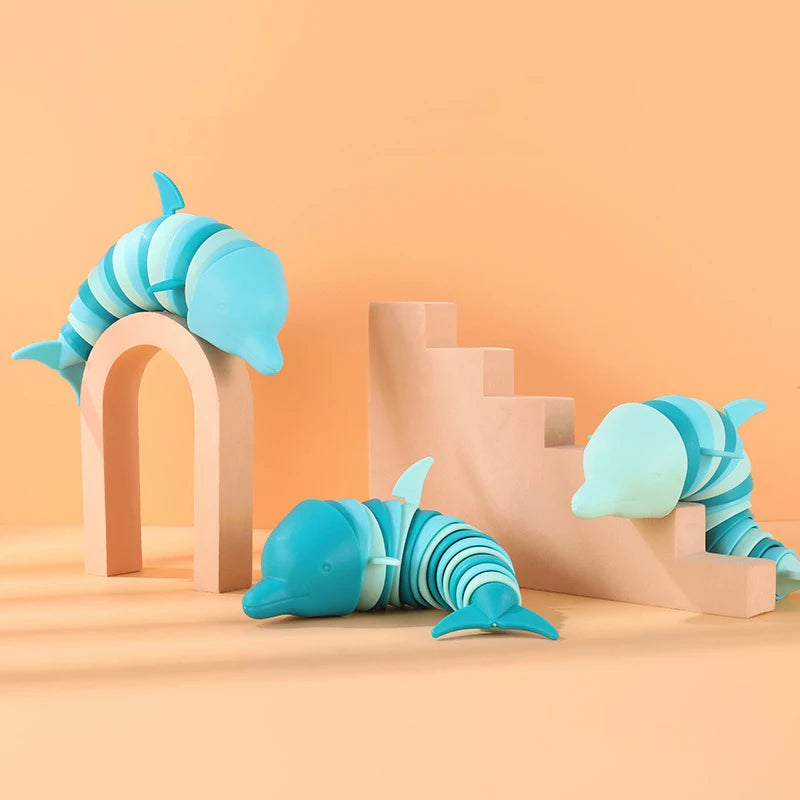 Stress Relief Fidget Slug Toy | Anxiety Sensory Toy for Adults and Kids additional angle