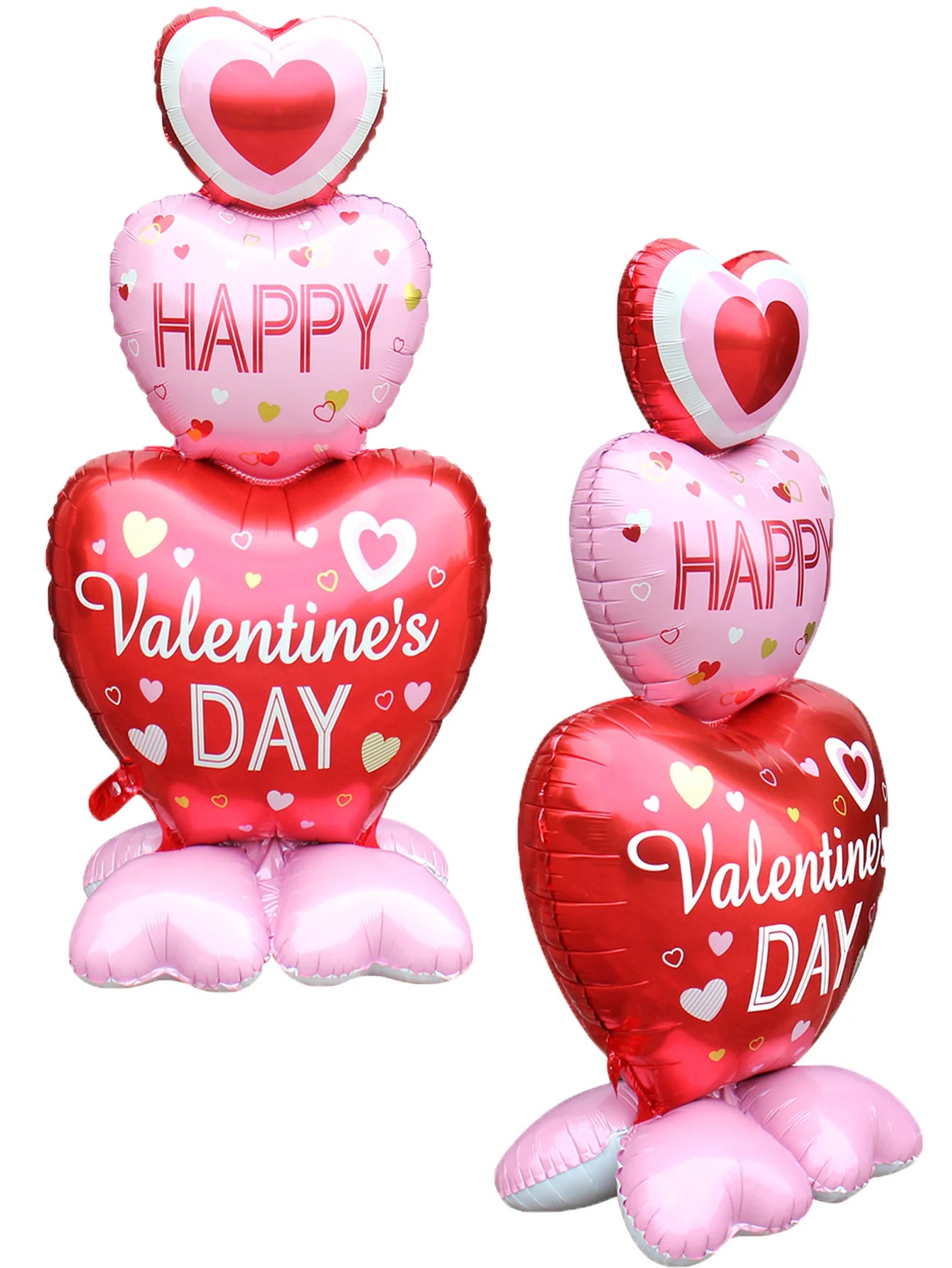 Love Heart Bear Balloon with Stand | Valentine's Day Decor detail view