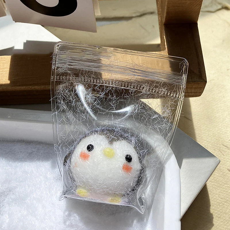 Kawaii Sticky Mini Chick Pig Dog Stress Relief Toy Cute Animal Relief Squeeze Silic additional angle