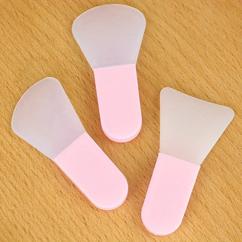 3 Pieces Mask Applicator Brush Set | Soft Silicone Facial Tool Kit alternate view