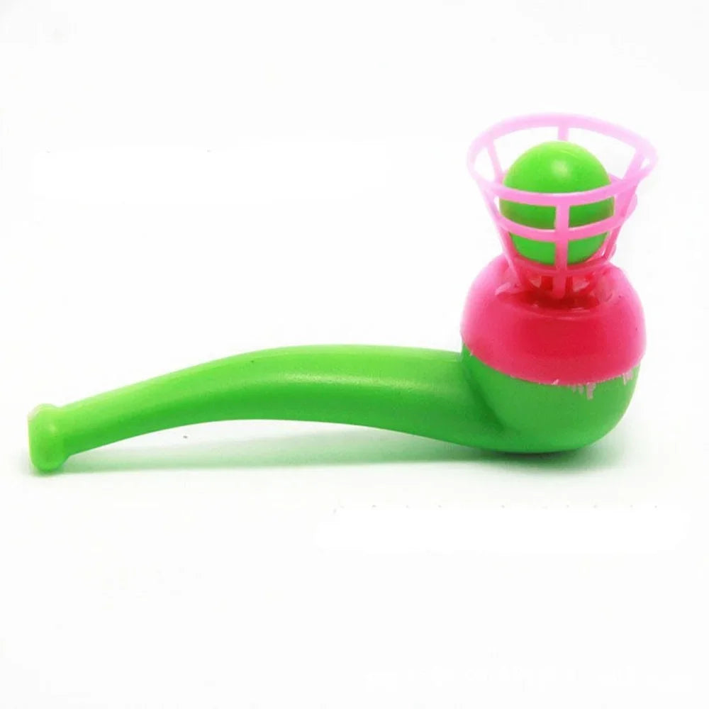 5/10PCS Blow Pipe & Balls Blow Blowing Outdoors Toys Sports Games Gift Plastic Pipe B lifestyle view