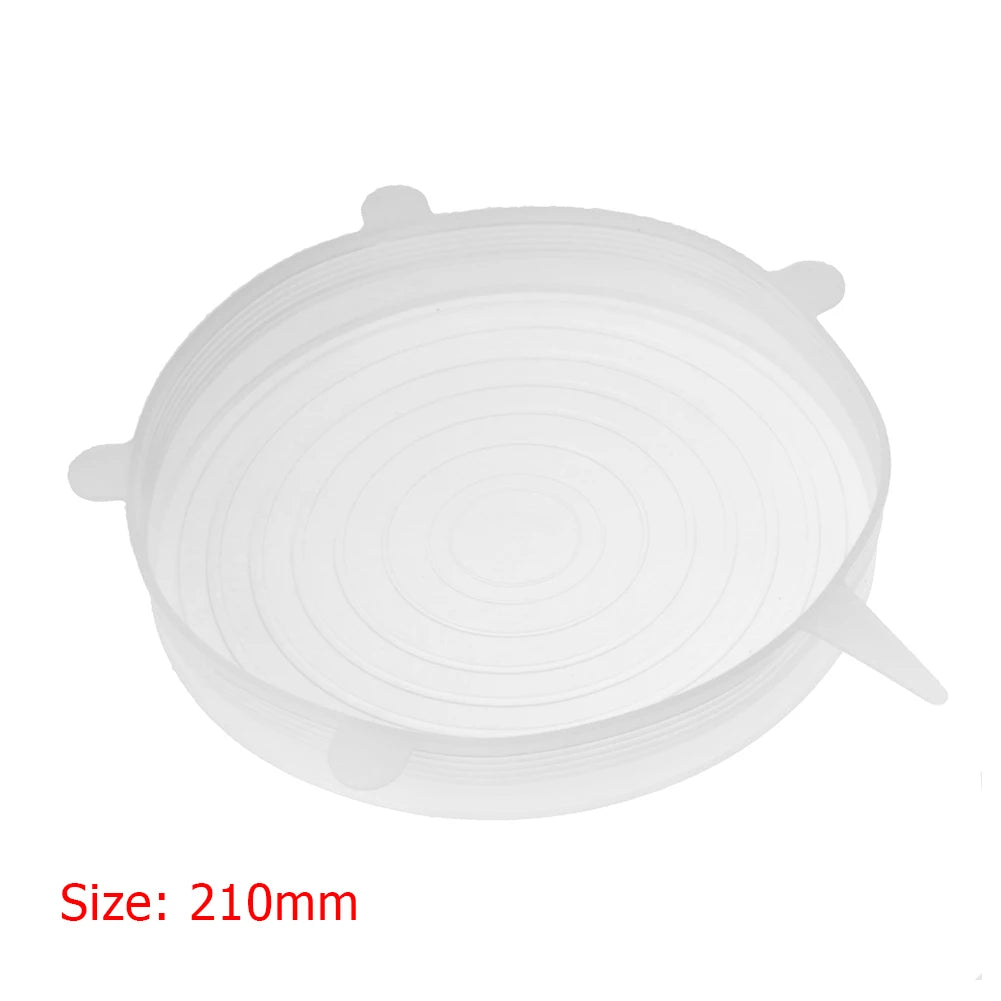 5-1Pcs Silicone Can Covers Reusable Small Silicone Stretch Lids Silicone Jar Lids Foo lifestyle view