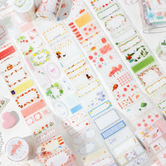 Cute Masking Tape Stickers for Junk Journal | 5x200cm Decorative Craft Tape Roll