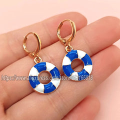 New Creative Sailboat Earrings for Women Fashion Ship Spear Earrings Gifts for Girls alternate view