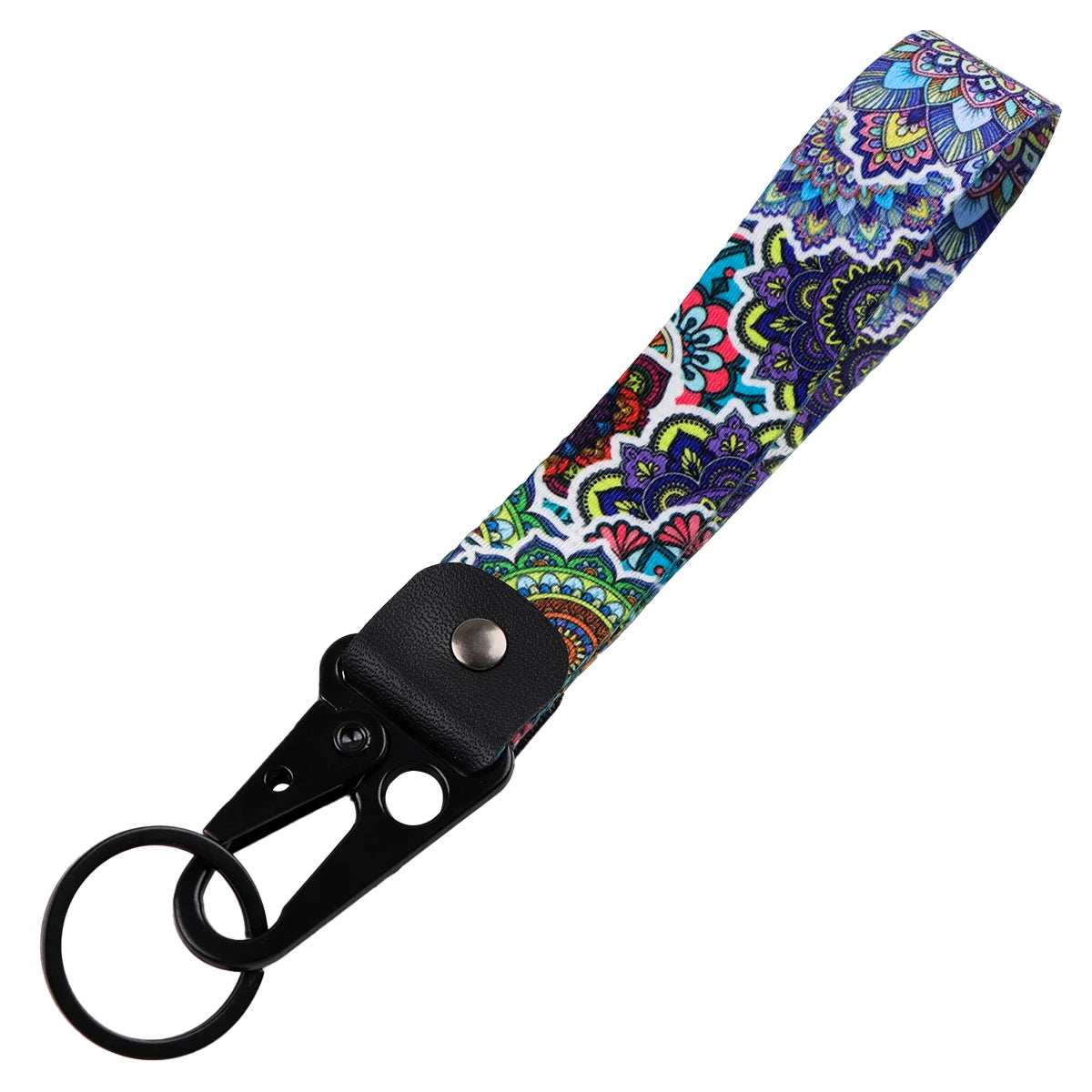 Datura Flower Keychain | Artistic Car Key Ring for Men and Women alternate view