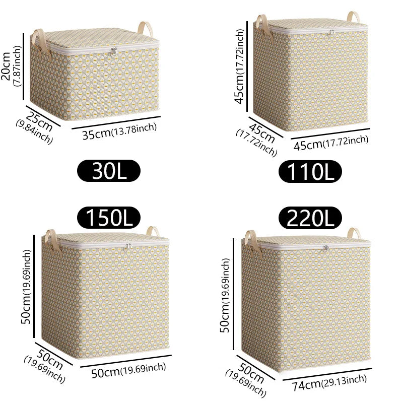 Bag Non-Woven Fabric Home Storage Organizer Dust-Proof Moving Storage Quilt Bag detail view
