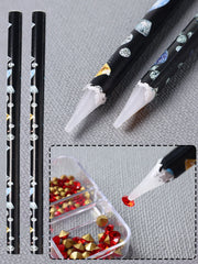 Nail Art Diamond Picking Crayon Small Diamond Jewelry Special Suction Setting Pen With Adhesive Tool