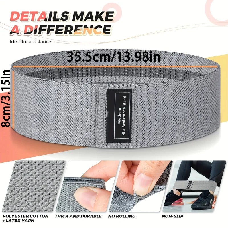 Crochet Gradient Color Resistance Band | Single Training Ring for Deep Squat and Glut alternate view