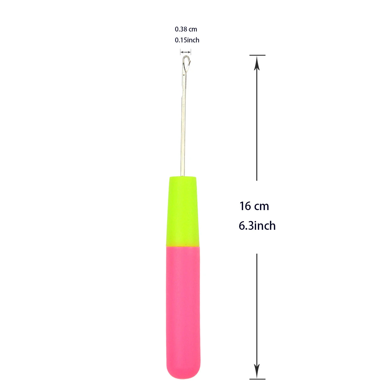 1 Pc 0.5cm/0.38cm Dreadlock Knitting Hook Crochet Hook Plastic Crochet Hook Needle Hair Weaving Crochet Needle Hook