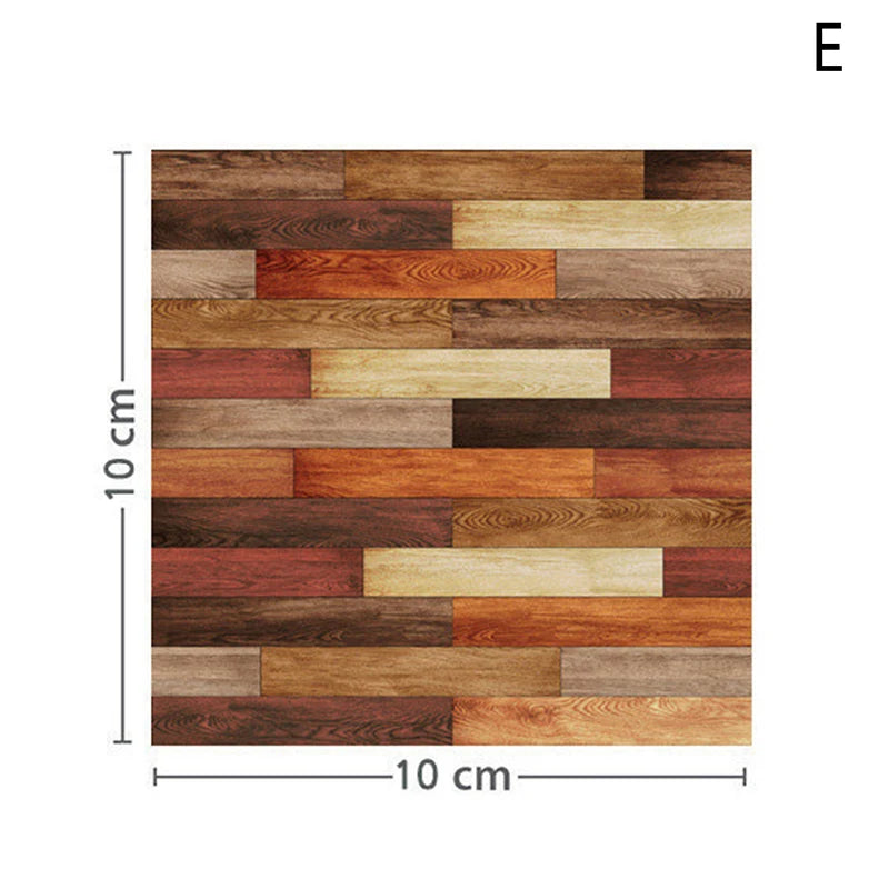 1:12 Dollhouse Miniature Grain Floor Wallpaper Tiles Sticker | Bathroom Living Room D alternate view