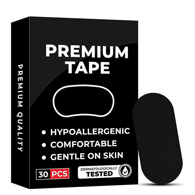 30 Pcs Anti Snoring Mouth Tape for Better Sleep | Medical Grade Nasal Strips close-up view