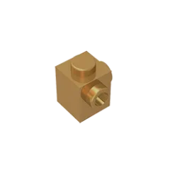 Gobricks GDS-1046 Modified Brick 1 x 1 with Studs on 2 Sides | Building Block for DIY detail view