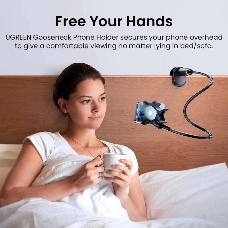 Holder Stand Lazy Bracket Headrest Bed 360 Flexible Long Arms Clamp Mount | 90cm detail view