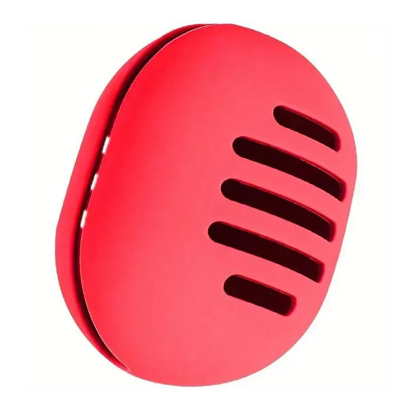 Eco-Friendly Silicone Makeup Sponge Holder | Portable Multi-Hole Storage Case close-up view