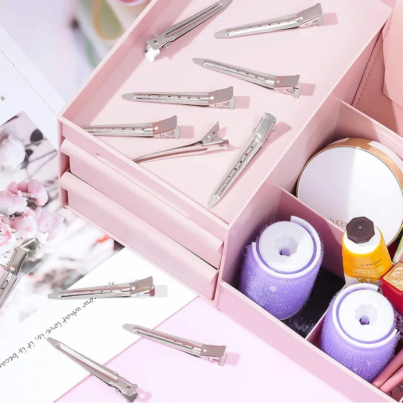20pcs/set 3.5 Inch Silver Duckbill Hair Clips For Women Girls Hair Styling Rustproof Metal Hairpins Barrettes Hair Accessories