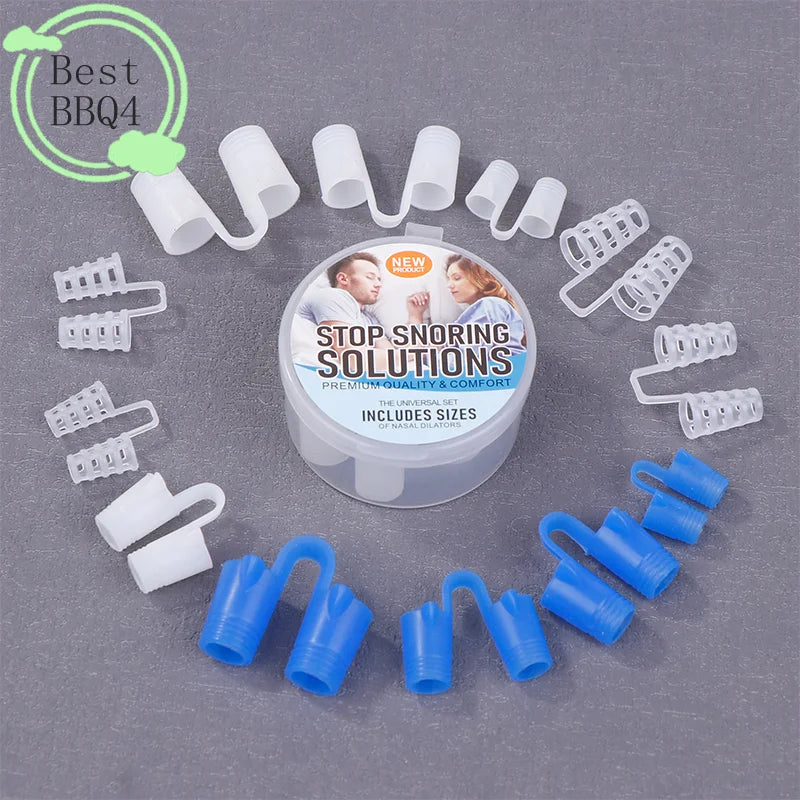 Silicone Anti Snore Nasal Dilators | 4/8 Pack Snoring Aid Nose Clips alternate view