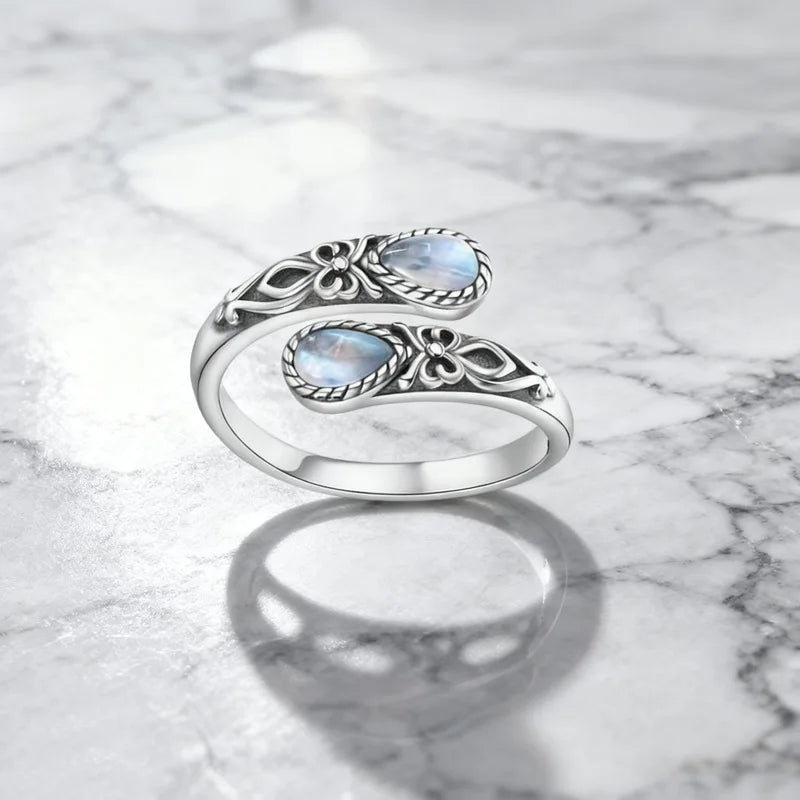 Sam Panda 925 Sterling Silver Rings For Women Men Fine Jewelry Finger Adjustable Open alternate view