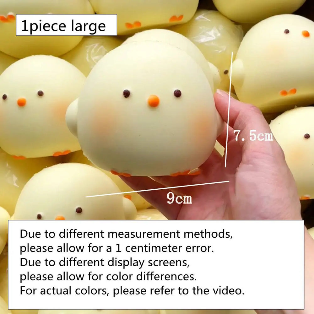 Giant Chick Squishy Toy | Slow Rising Stress Relief Fidget Sensory Toy close-up view