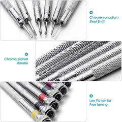 0.8-1.6mm Steel Screwdriver Set for Watch Repair | Portable Watch Band Removal Tool with detail view