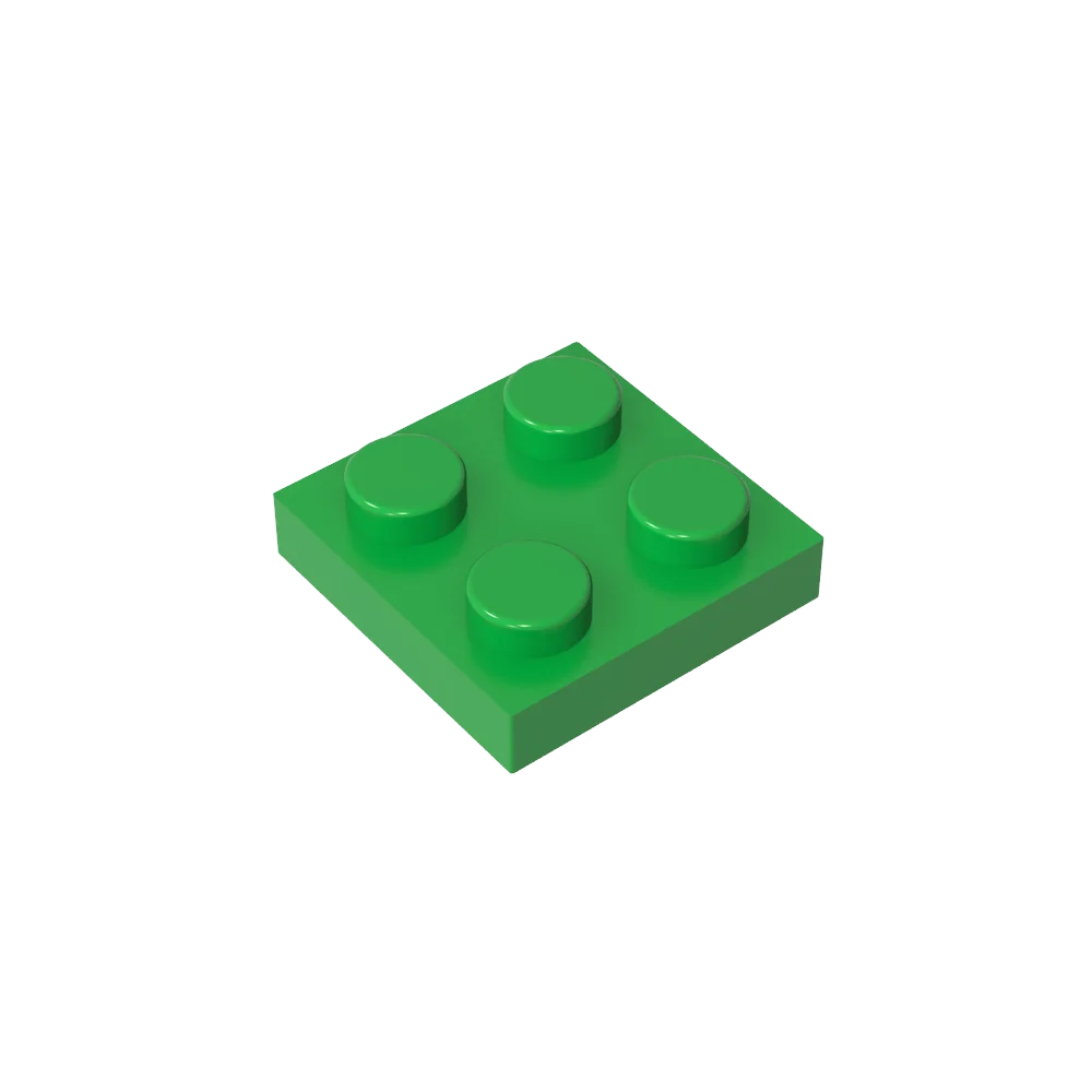 Gobricks Plate 2 x 2 Building Block | Compatible with Lego 3022 alternate view