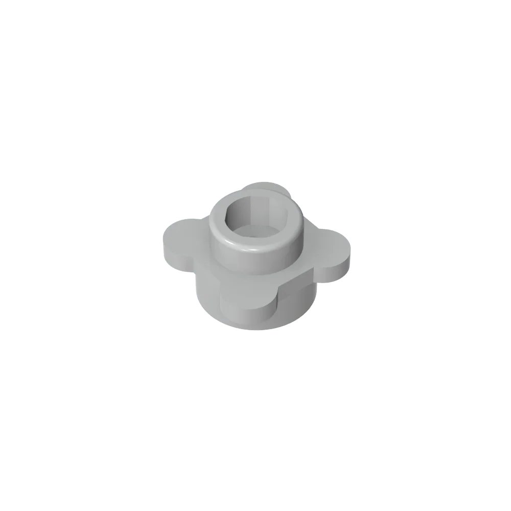 Gobricks GDS-839 Plate Round 1x1 with Flower Edge | Compatible with Lego 33291 28573 close-up view