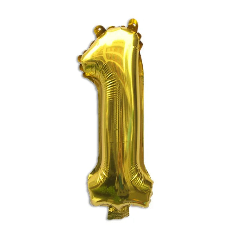 32 Inch Gold Foil Number Balloons 0-9 | Birthday Party Decorations lifestyle view