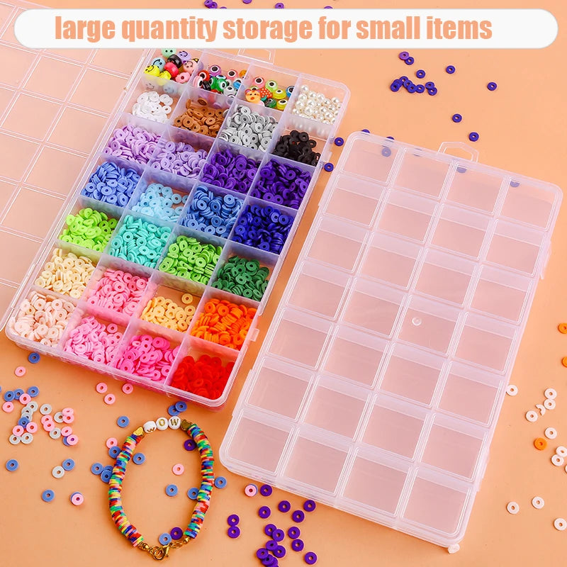 Jewelry Box Clear Plastic Organizer Box Empty Earring Storage Organizer Display Case lifestyle view